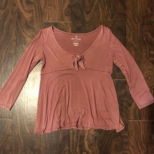 American Eagle Soft & Sexy 3/4 Sleeve Shirt